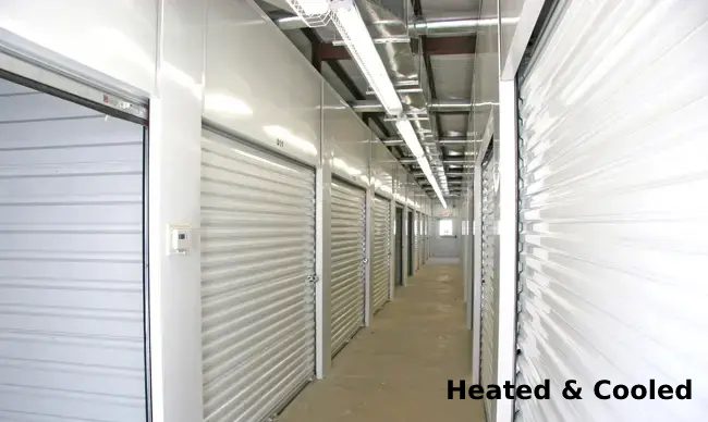 Heated and cooled area of a place